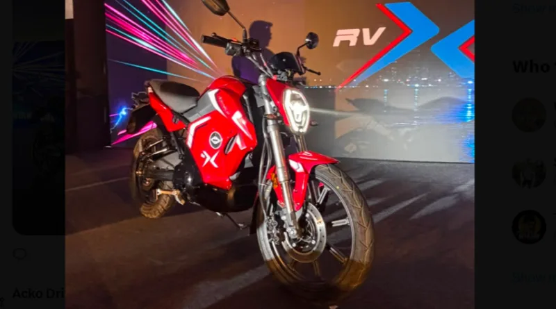 Revolt RVX Launched in India at Rs 1.30 Lakh