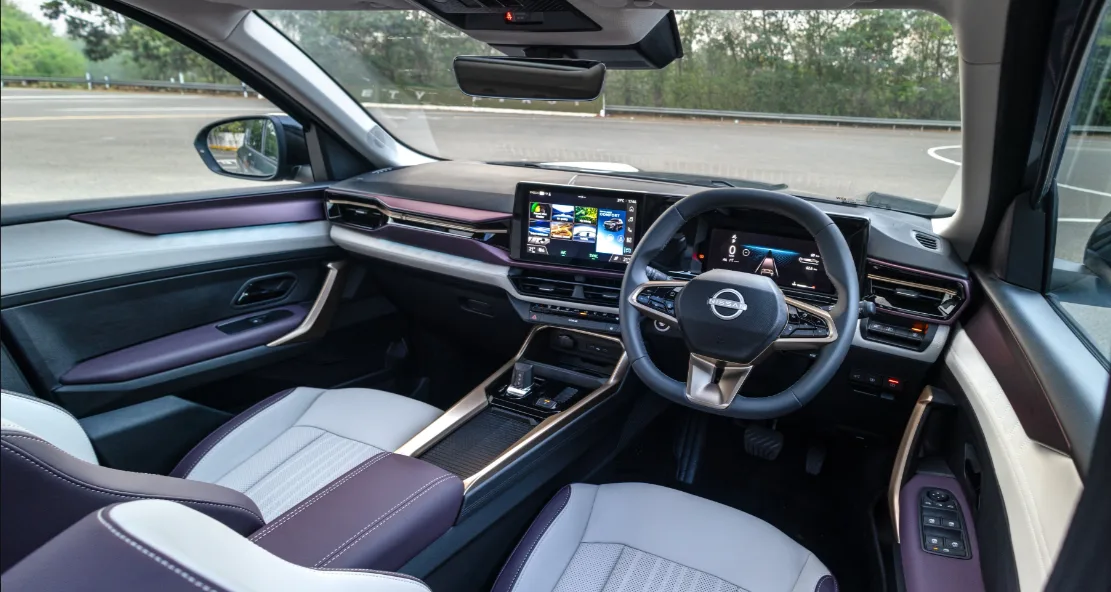 Nissan Tekton offers a modern and premium cabin packed with technology.