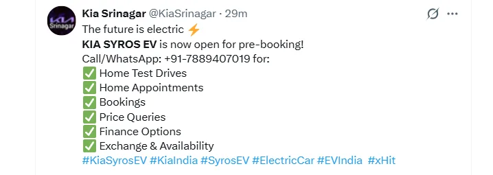 Kia Syros EV is an important step for Kia as it expands its electric vehicle portfolio in India.