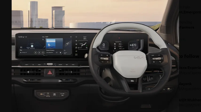 Kia Syros EV offers a modern and feature-packed cabin