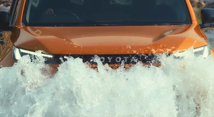 Toyota Hilux gets a thoroughly updated front profile.