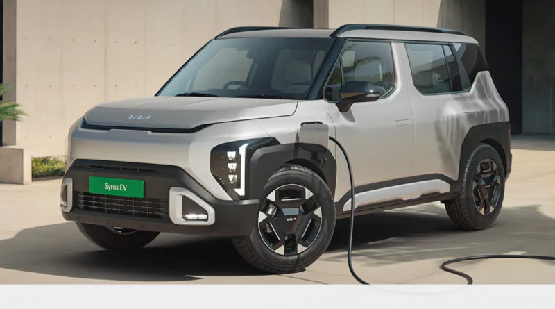 Kia Syros EV Launched in India at Rs. 13.49 Lakh