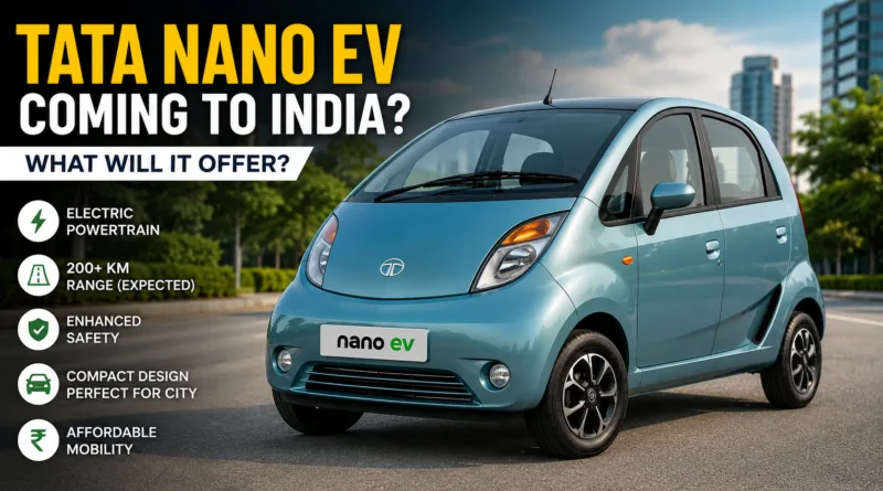 Tata Nano EV Coming to India