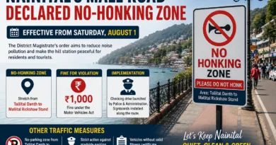 Nainital Declares Mall Road a No-Honking Zone From August 1