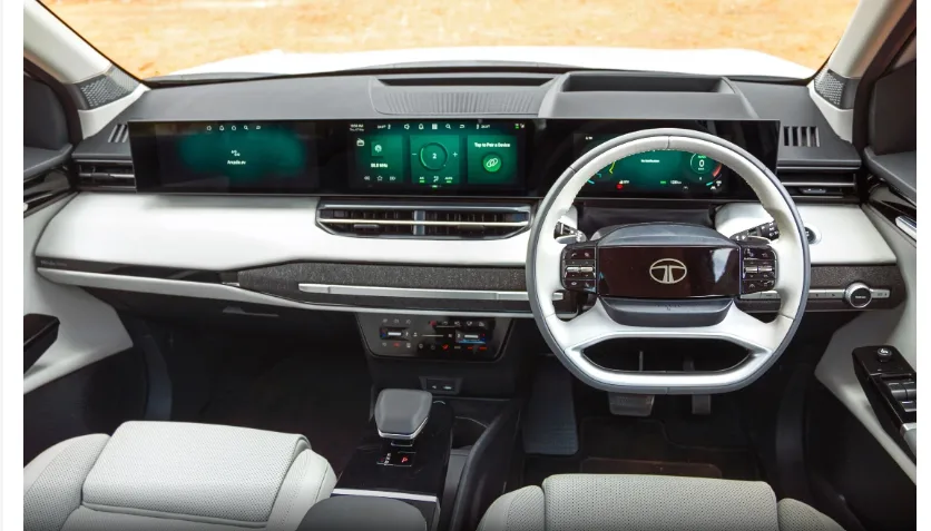 Tata Safari EV: Triple-Screen Interior