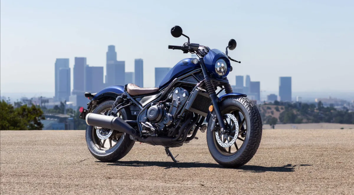 Rebel 500 will use a 41mm telescopic fork at the front and twin rear shock absorbers.