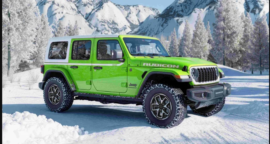 The Wrangler Whitecap Mojito Limited Edition stands out with its exclusive Mojito Green body colour and contrasting white roof.