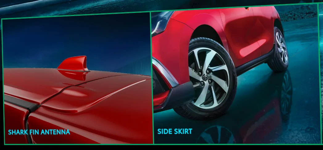 The 2026 Toyota Glanza gets most of its exterior changes at the front.