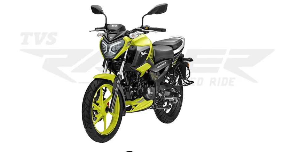The updated TVS Raider 125 retains the same sporty streetfighter-inspired design as the existing motorcycle.