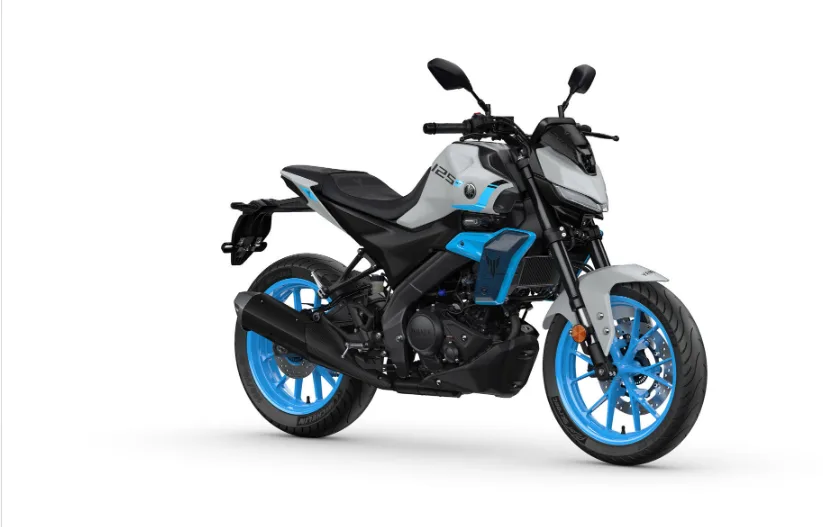 The updated Yamaha MT-125 retains its Deltabox-style frame, aluminium swingarm and 41mm upside-down front forks.