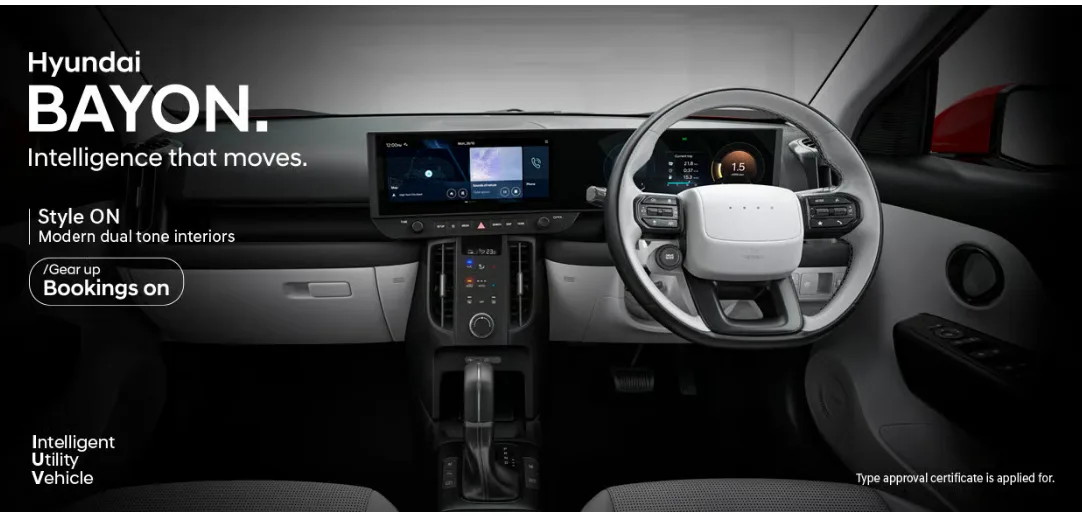 The Hyundai Bayon gets one of the most technology-focused cabins in its segment.