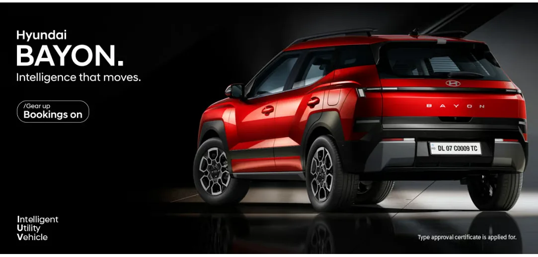 he Hyundai Bayon gets a modern SUV design with a tall stance, a wide front profile and Hyundai’s latest lighting treatment.