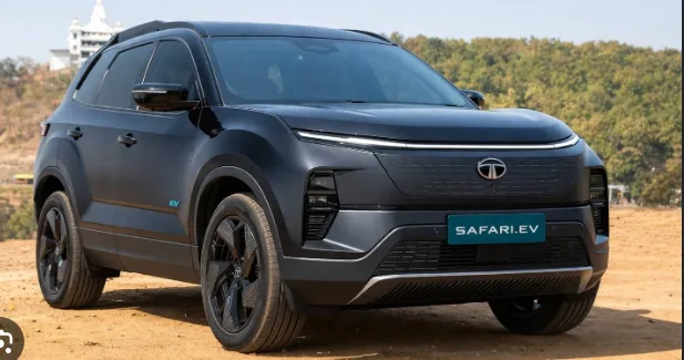 The Tata Safari EV is expected to retain the familiar upright and boxy silhouette of the existing Safari while receiving several EV-specific design changes.